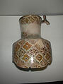 Fragmentary Ewer with Polychrome Luster Decoration, Earthenware; polychrome luster-painted on opaque white glaze